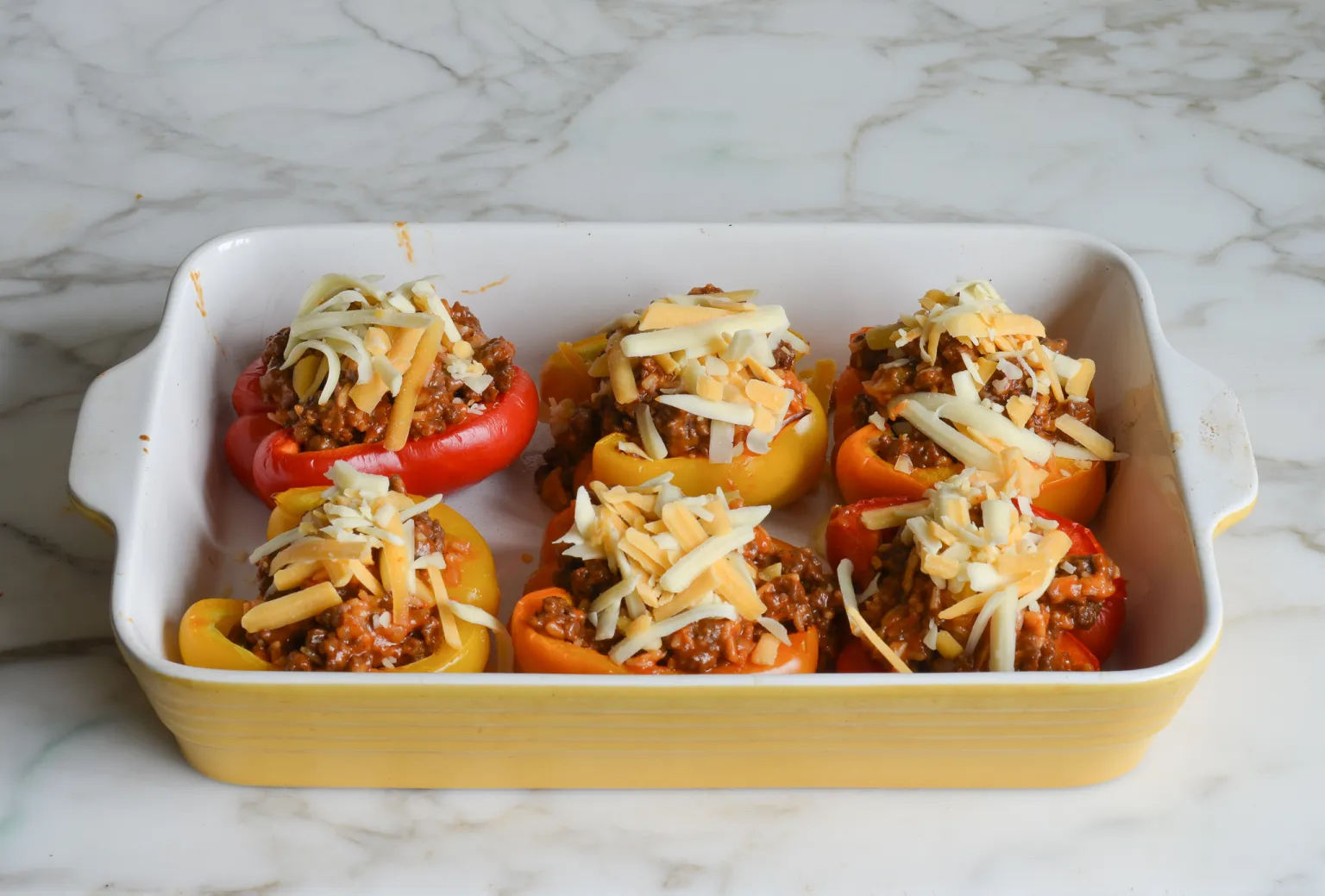 Making Stuffed Peppers