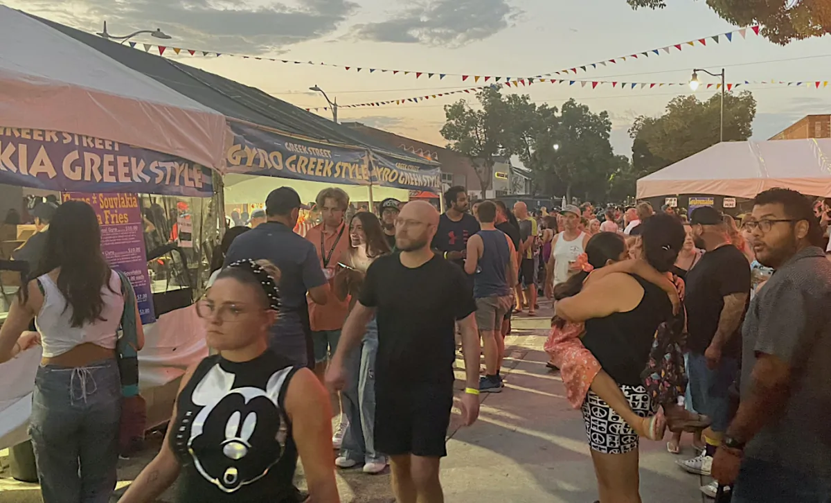 Thousands participated in the annual international street fair in Orange, Calif., on Sept. 2, 2023. (Carol Cassis/The Epoch Times)