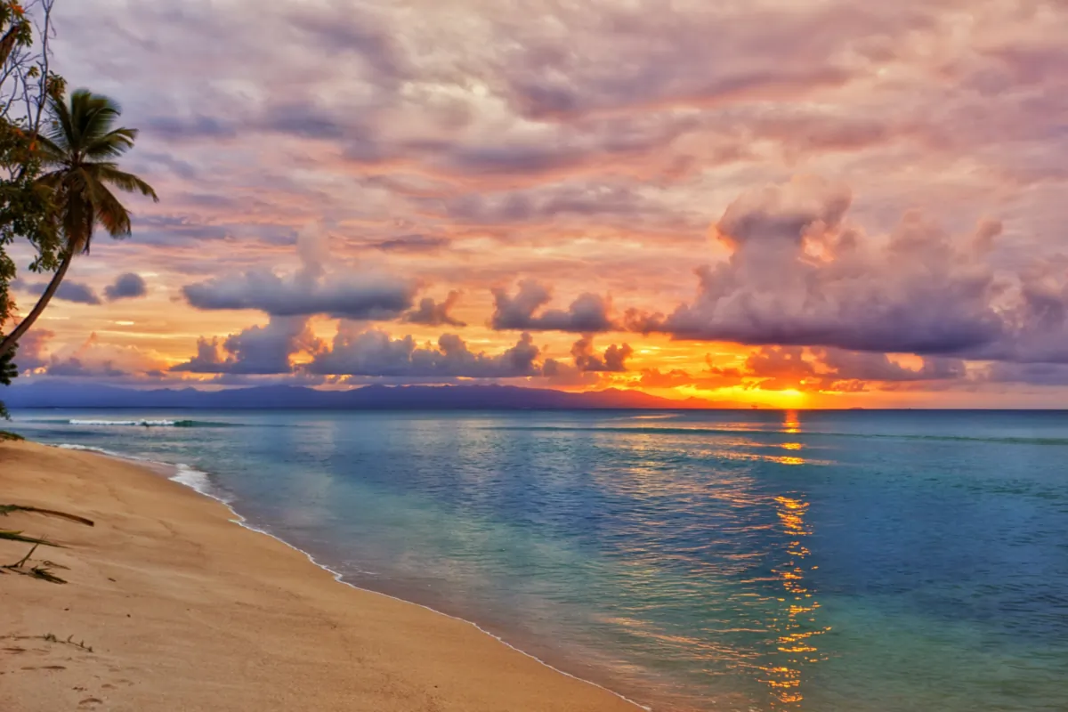 Caribbean beach at sunset. (Dreamstime)