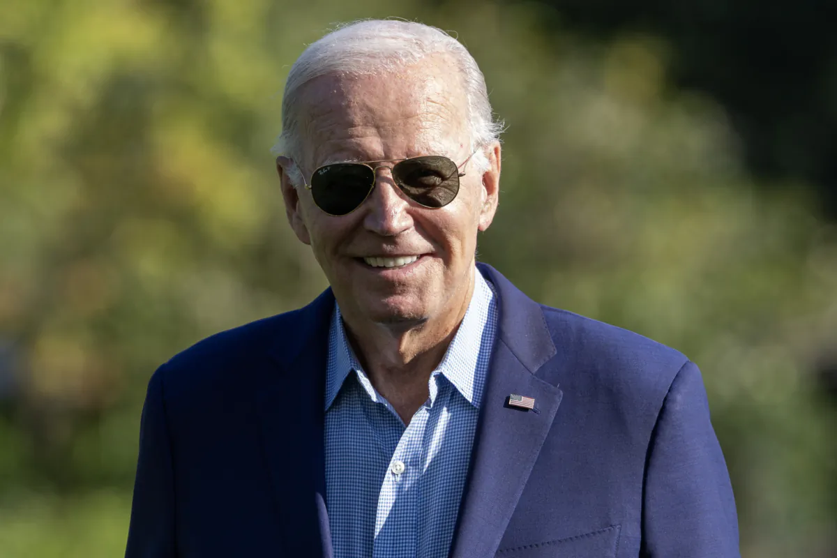 President Joe Biden walks on the south lawn of the White House on Sept. 4, 2023. (Tasos Katopodis/Getty Images)
