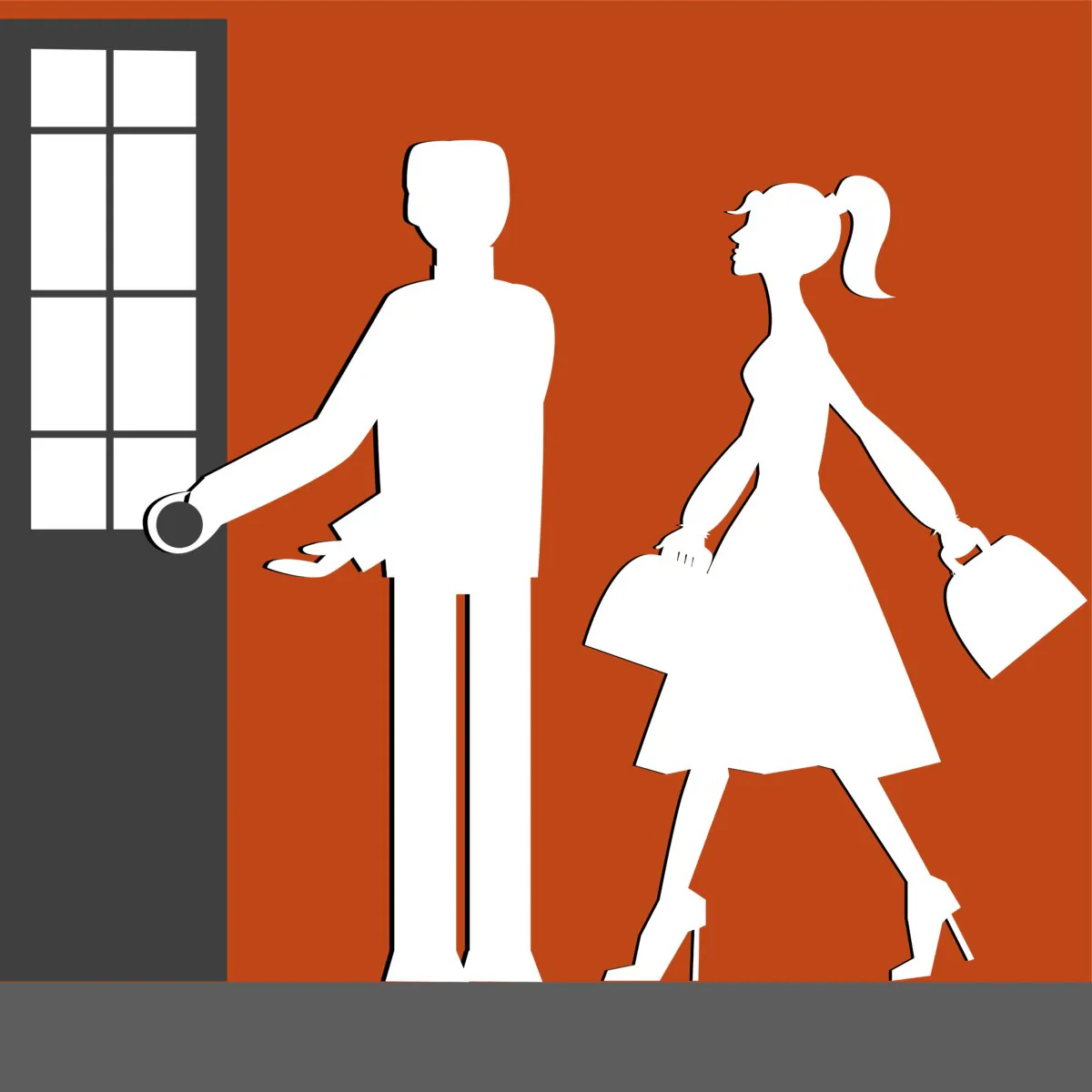 Holding the door for someone is a simple yet appreciated kindness. (anastasiia ivanova/Shutterstock)