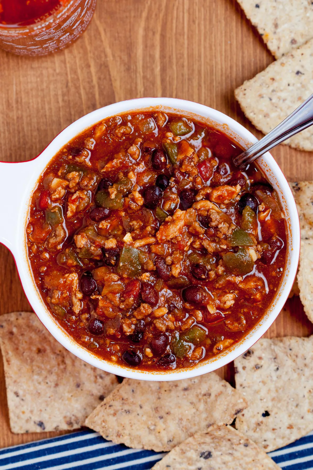 This healthy turkey chili is perfect for weeknight dinner, gameday, and every occasion in between. (Courtesy of Amy Dong)