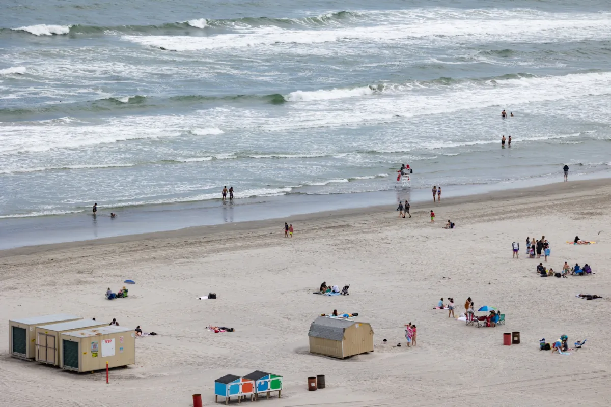 A beach in Wildwood, N.J., in a file photo. (Hannah Beier/Getty Images)