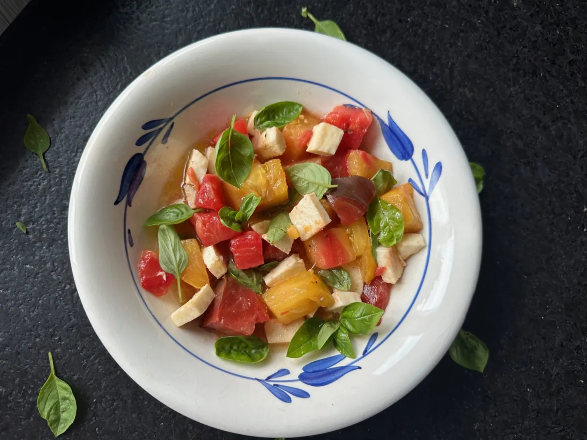 Dressed in the colors of the Italian flag, caprese exemplifies the fresh, ingredient-centric ethos of that cuisine. (Ari LeVaux)