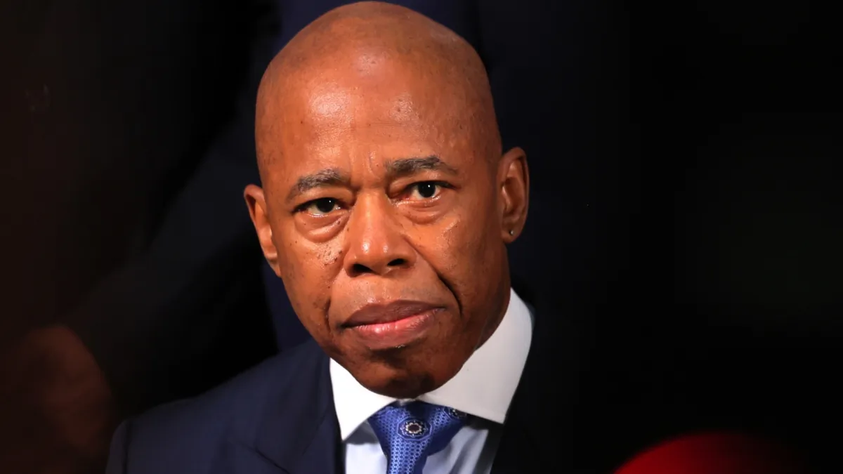 New York Mayor Eric Adams attends a press conference in N.Y.C. on July 31, 2023. (Michael M. Santiago/Getty Images)