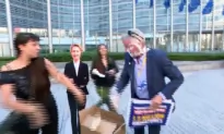 Ryanair CEO Gets Pied During Brussels Protest Against Air Traffic Controller Strikes