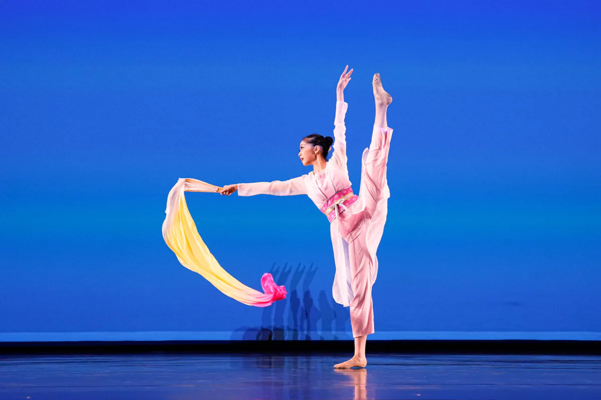 Dancers take to the stage for the preliminary round of the NTD International Classical Chinese Dance Competition in Purchase, New York, on Sept. 7, 2023. (Larry Dye)
