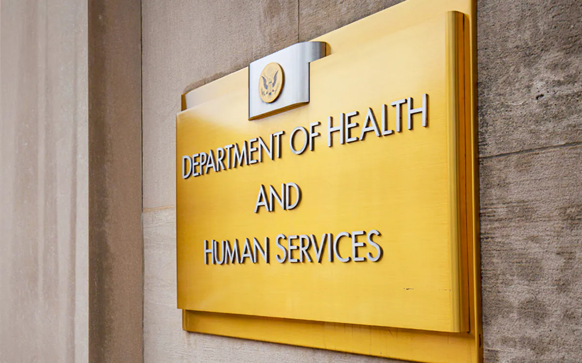 The U.S. Department of Health and Human Services (HHS) building is seen in Washington, on July 22, 2019. (Alastair Pike/AFP via Getty Images)