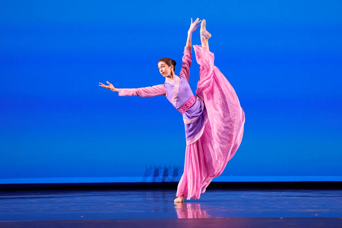 Dancers take to the stage for the preliminary round of the NTD International Classical Chinese Dance Competition in Purchase, New York, on Sept. 7, 2023. (Larry Dye)
