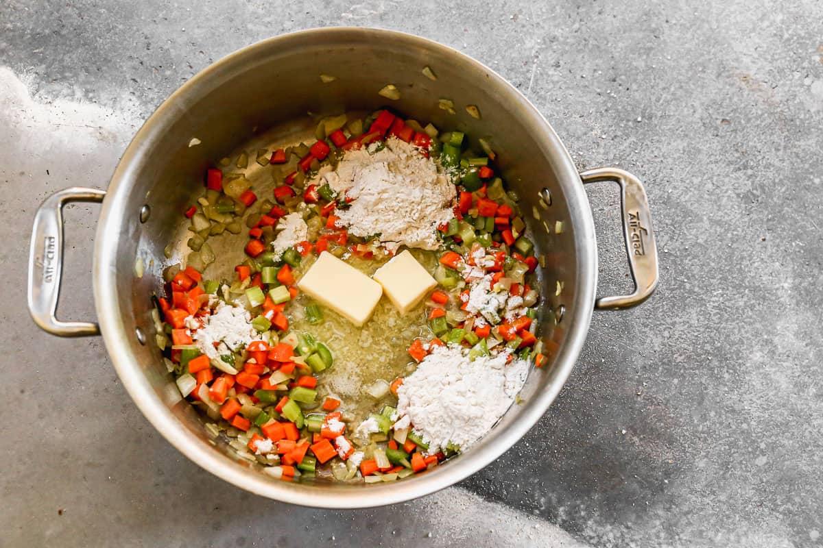 Making Chicken and Dumplings