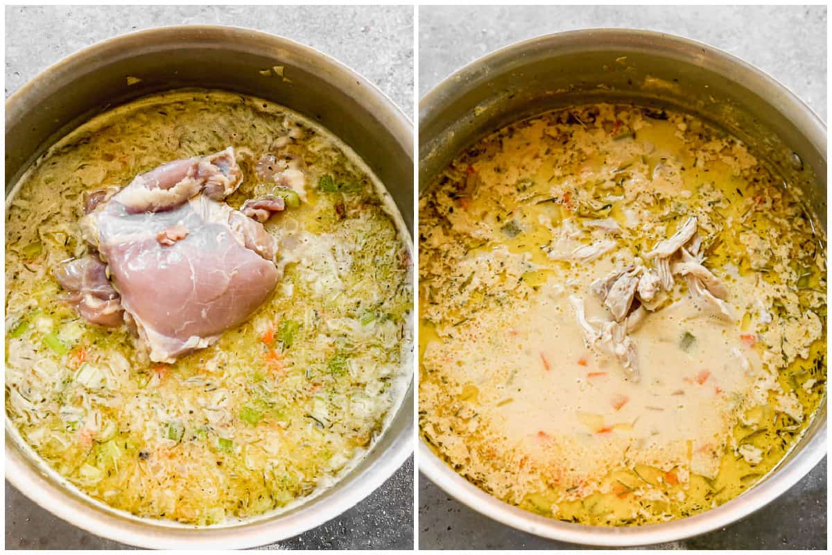 Making Chicken and Dumplings