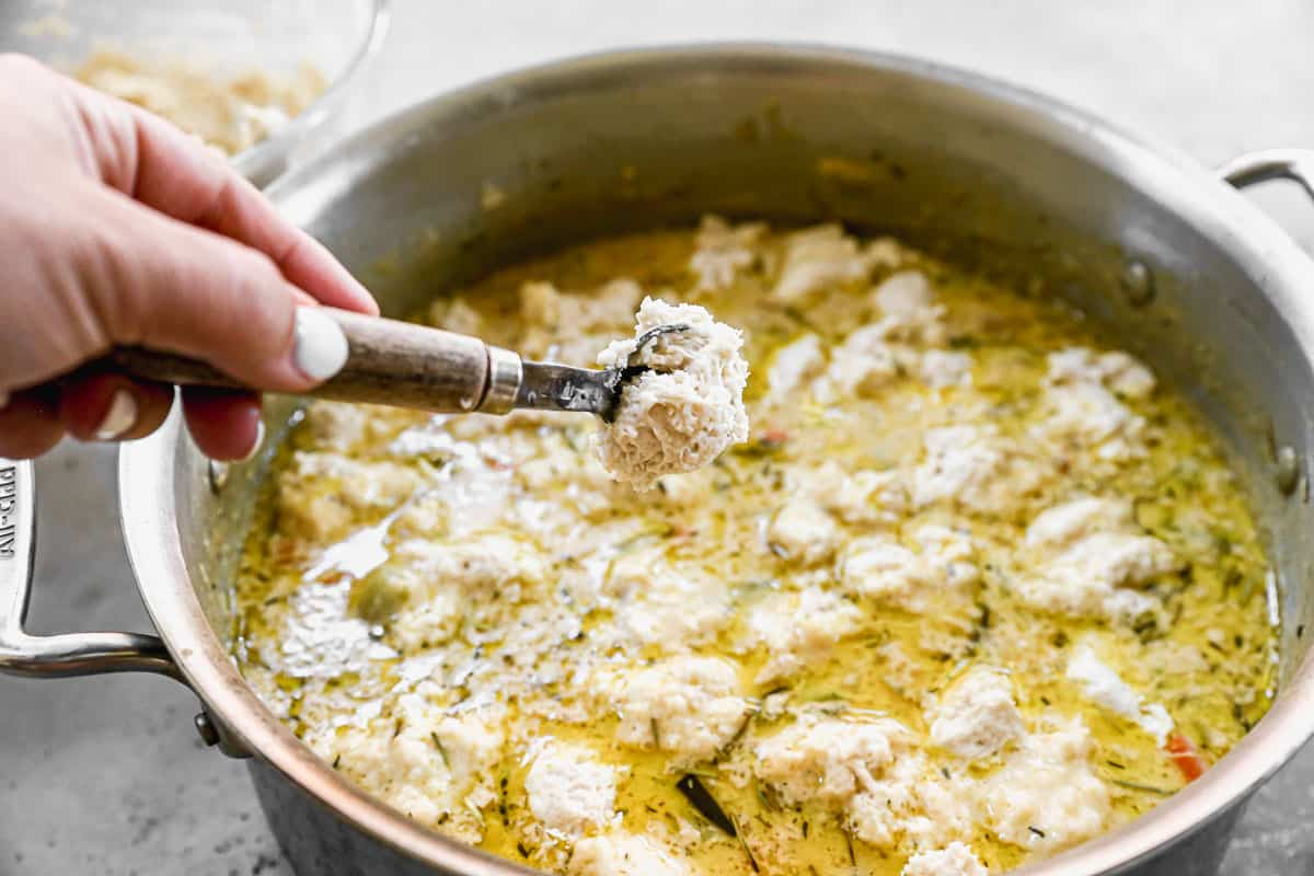 Making Chicken and Dumplings