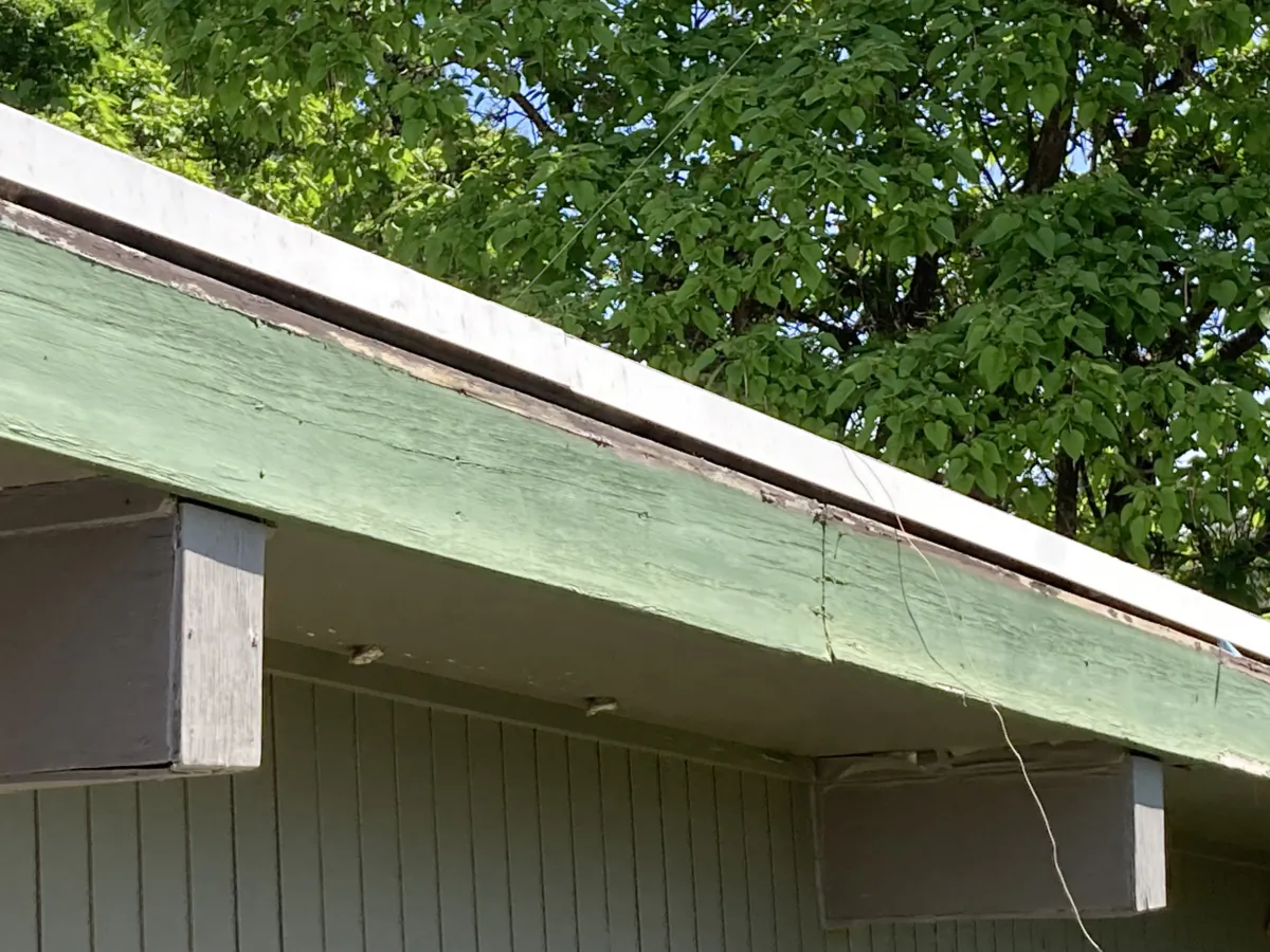 You may have exterior wood on your home that looks similar to this. There are several ways to minimize or eliminate maintenance of these surfaces. (Tim Carter/Tribune Content Agency)