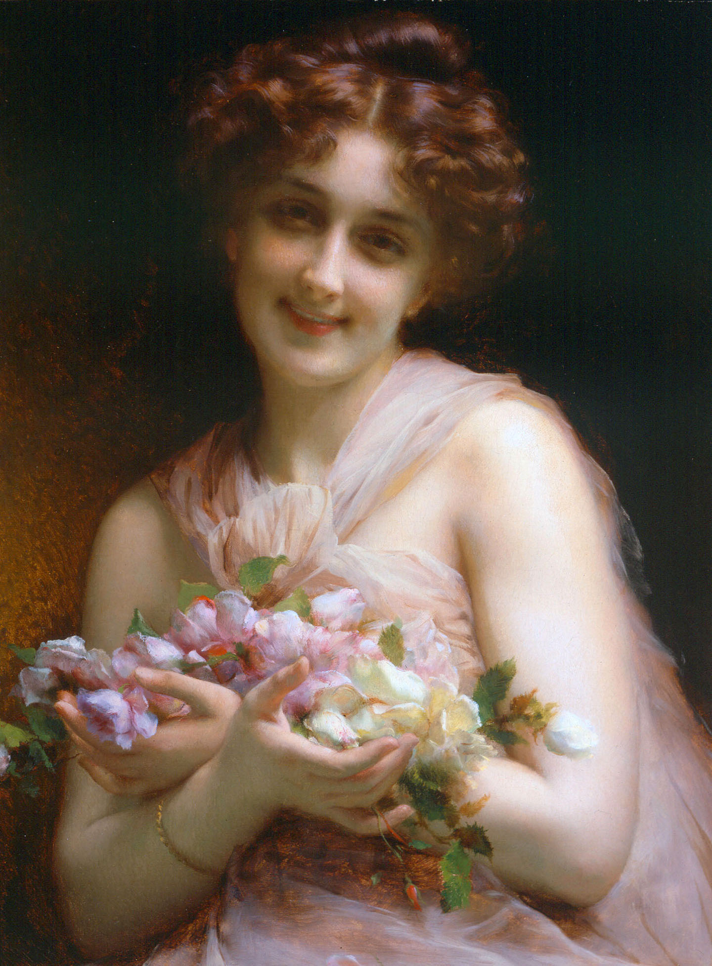 Girl With Flowers