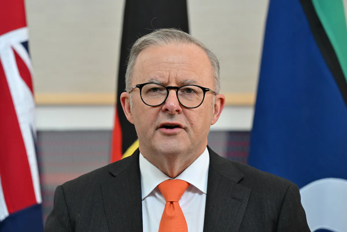 Prime Minister Anthony Albanese at a press conference in Manila, Philippines, Sept 8, 2023. (AAP Image/Mick Tsikas)