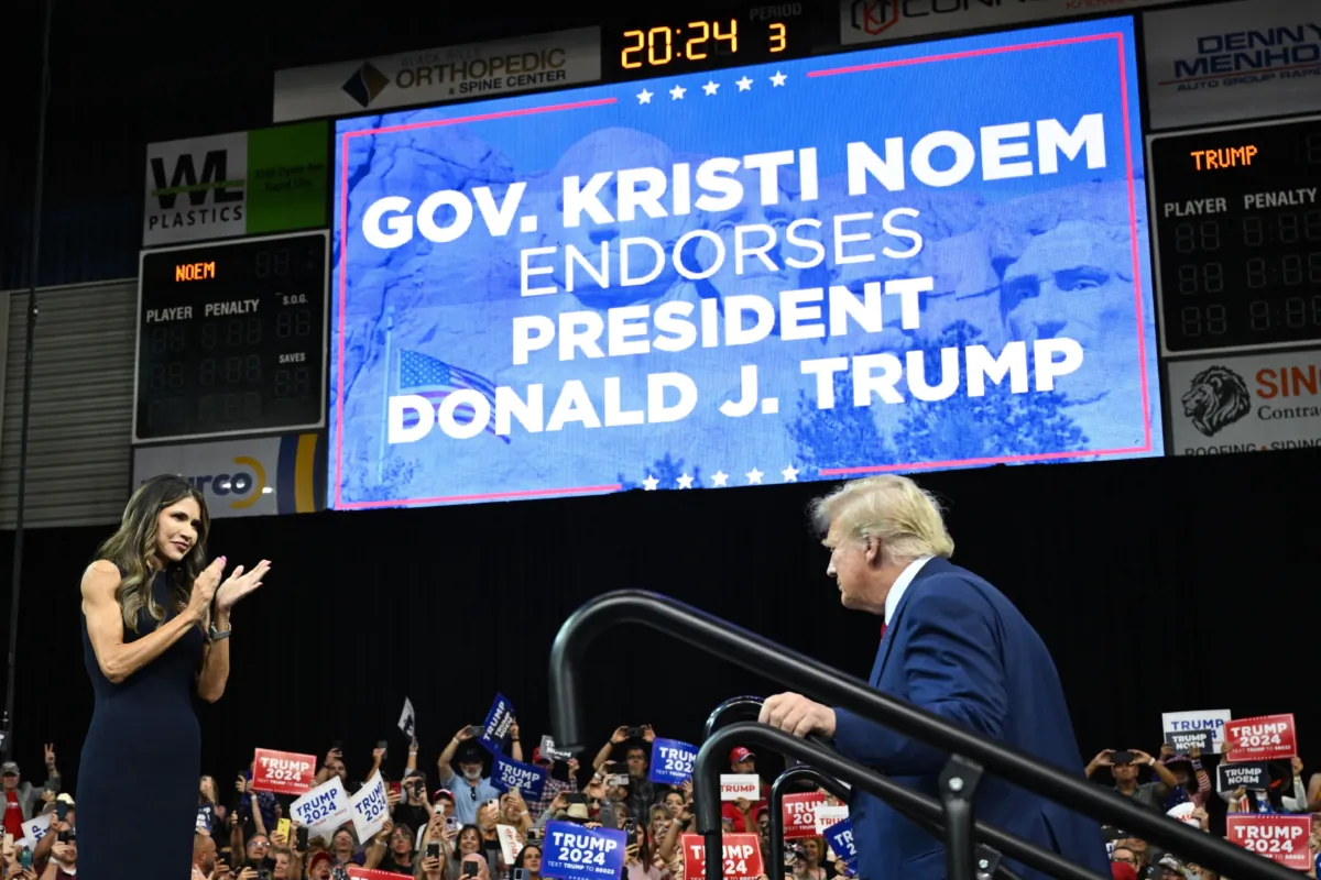 South Dakota Gov. Noem Endorses Trump 'The Fighter That Our Country