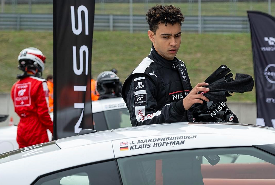 man getting into race car in GRAN TURISMO