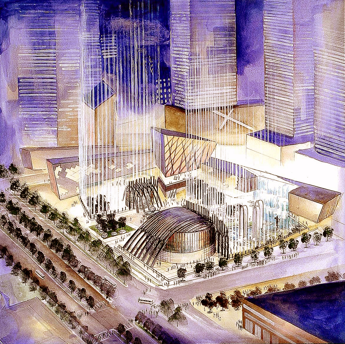 Design for the American Flag Glass Pipe Organ