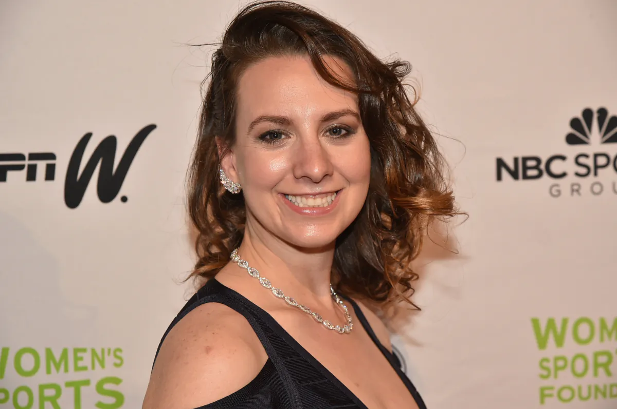 Figure Skater Sarah Hughes attends the 37th Annual Salute To Women In Sports Gala at Cipriani Wall Street in New York City on Oct. 19, 2016.  (Theo Wargo/Getty Images for Women's Sports Foundation)