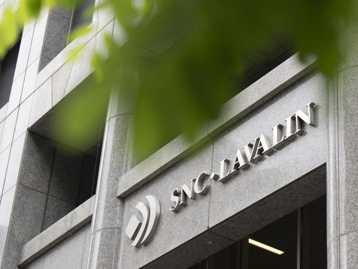 SNC-Lavalin Group Inc. headquarters is seen in Montreal on Aug.3, 2023. (The Canadian Press/Christinne Muschi)