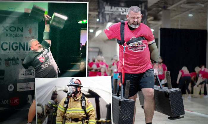 Firefighter Loses Arm but Returns to Gym 10 Days Later, Trains to Be World's Strongest Disabled Man