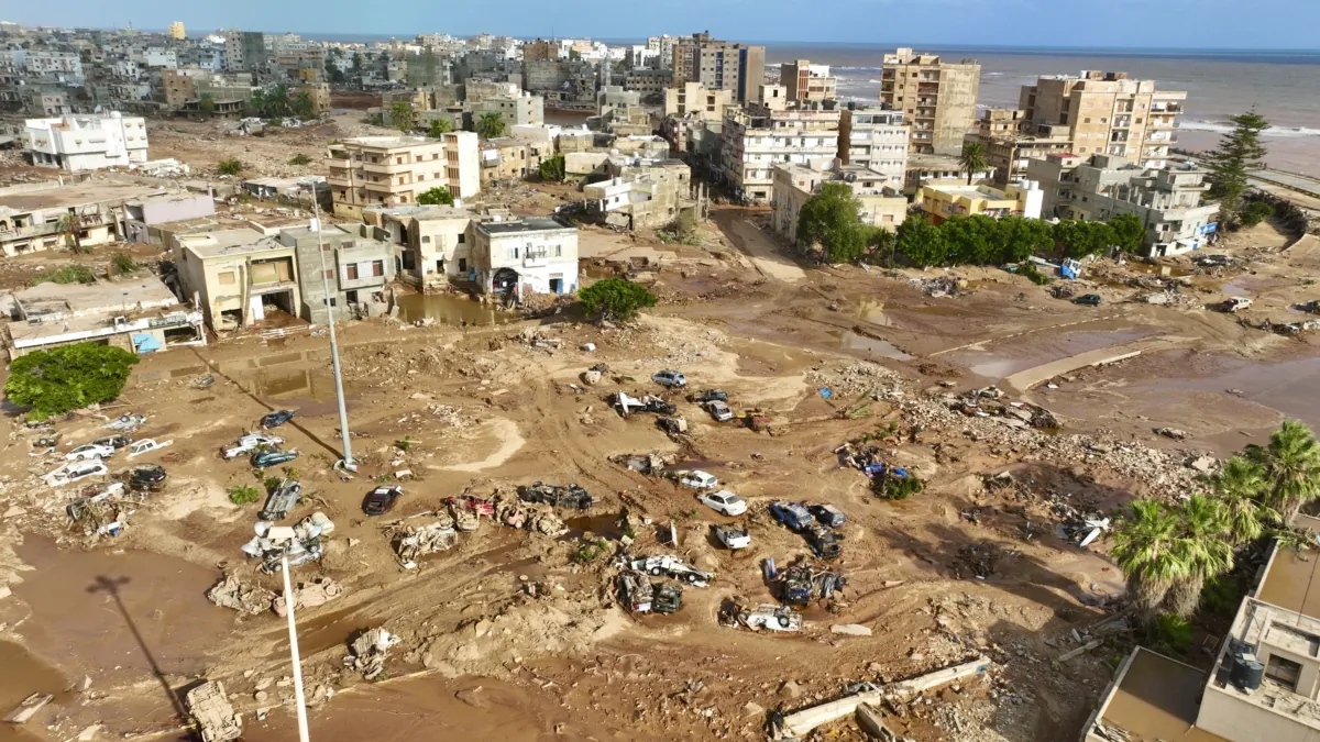 The city of Derna in Libya on Sept. 12, 2023. (Jamal Alkomaty/AP Photo)