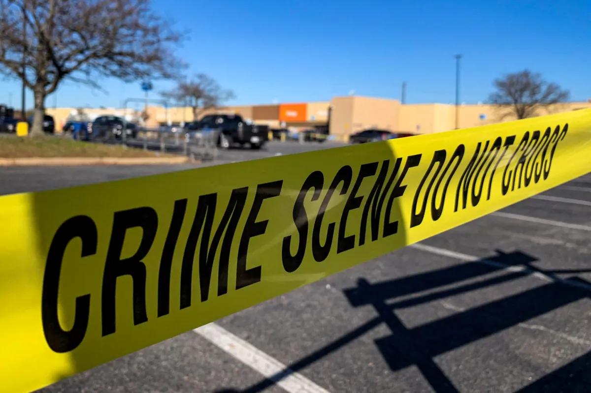 Crime scene tape in a file photo. (Bastien Inzaurralde/AFP via Getty Images)