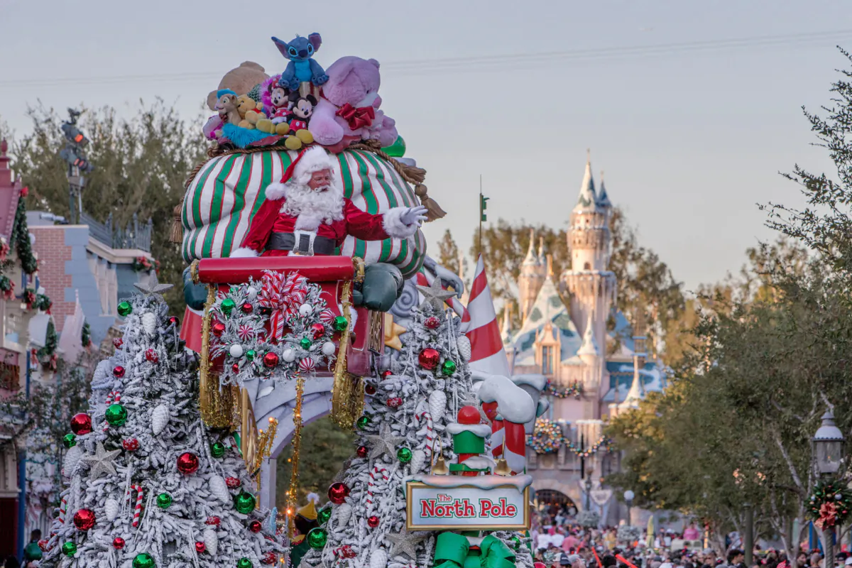 Santa Claus is the star attraction in Disneyland's annual Christmas Fantasy Parade, which returns Nov. 12. (Joshua Sudock/Disneyland Resort/TNS)