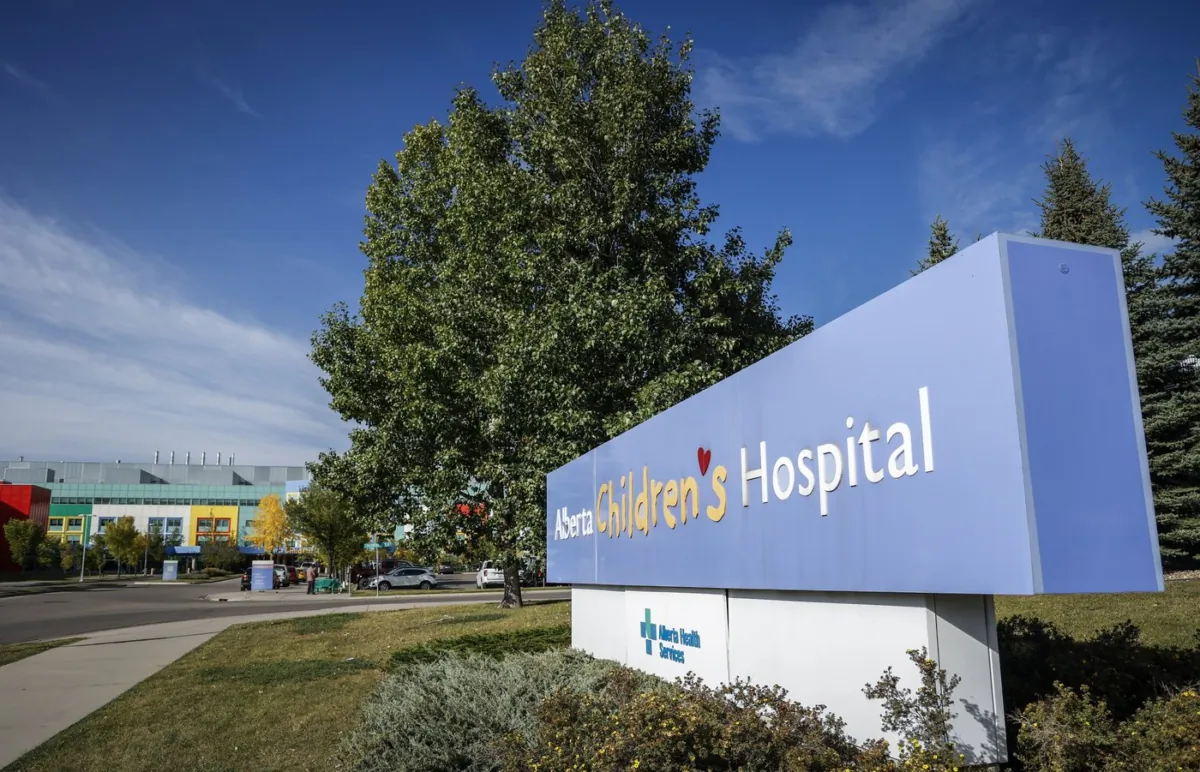 The Alberta Children's Hospital is shown in Calgary, on Sept. 12, 2023. (The Canadian Press/Jeff McIntosh)