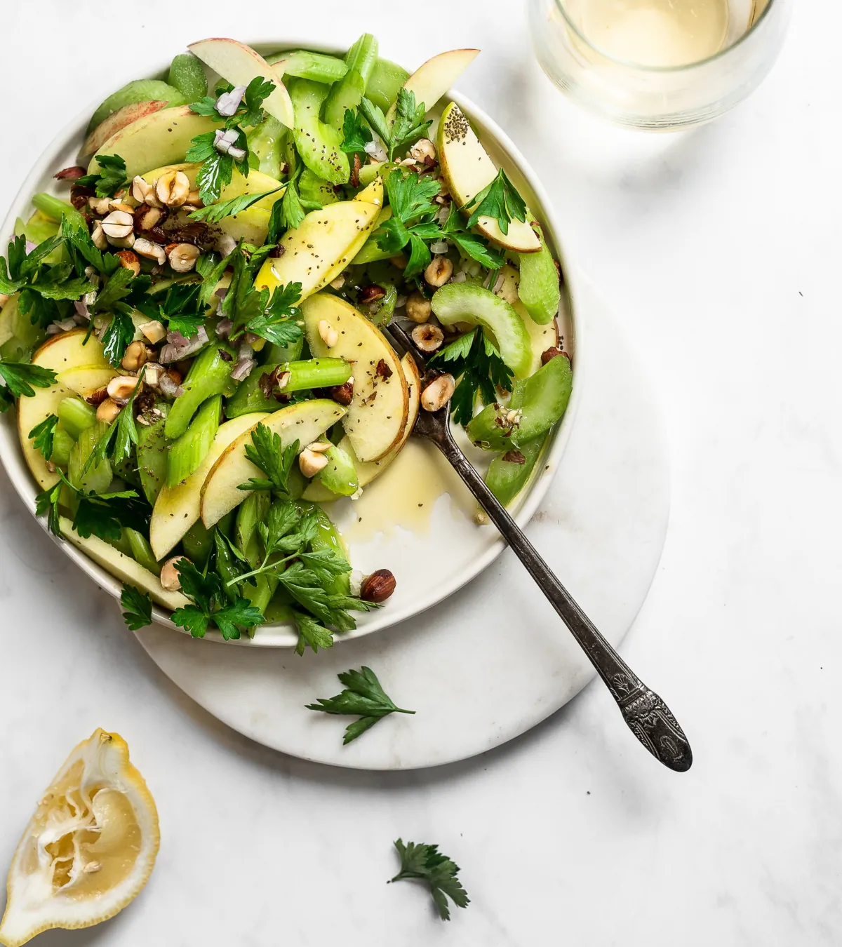 Apples give a touch of sweetness to this easy celery salad. (Jennifer McGruther)