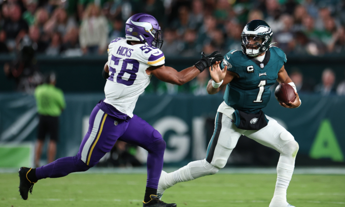 Fumbling Vikings lose to Eagles 34-28 as injuries, turnovers take their toll