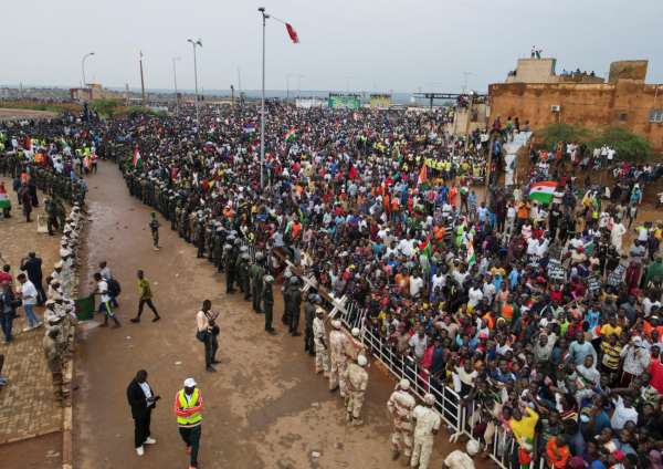 Nigeriens Gather In Support Of The Putschist Soldiers And To Demand The French Army To Leave In Niamey