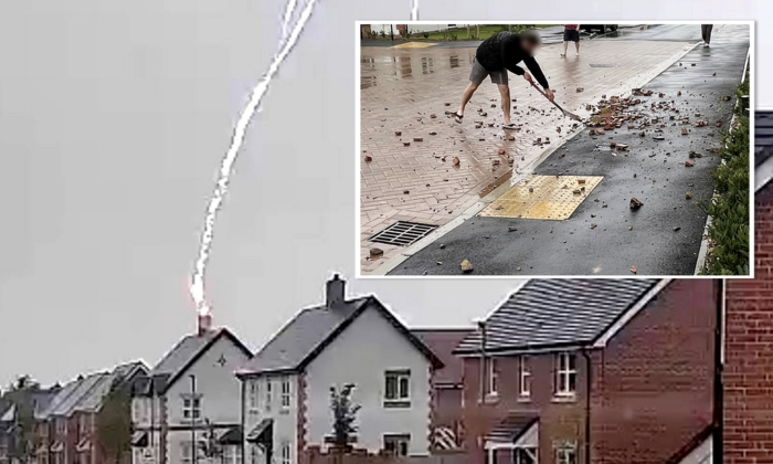 ‘We Made a Lucky Escape’: Couple Left Their House Moments Before Lightning Struck