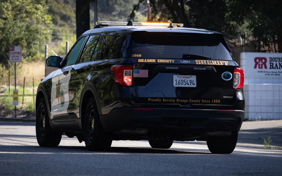 An Orange County sheriff's vehicle seen at a crime scene in a file photo. (John Fredricks/The Epoch Times)