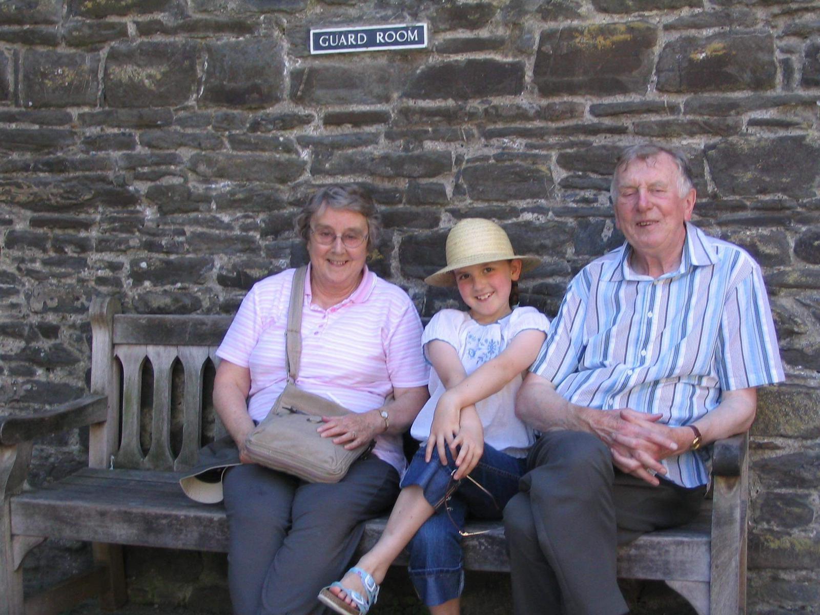 Ms. Heppell as child with her grandparents. 