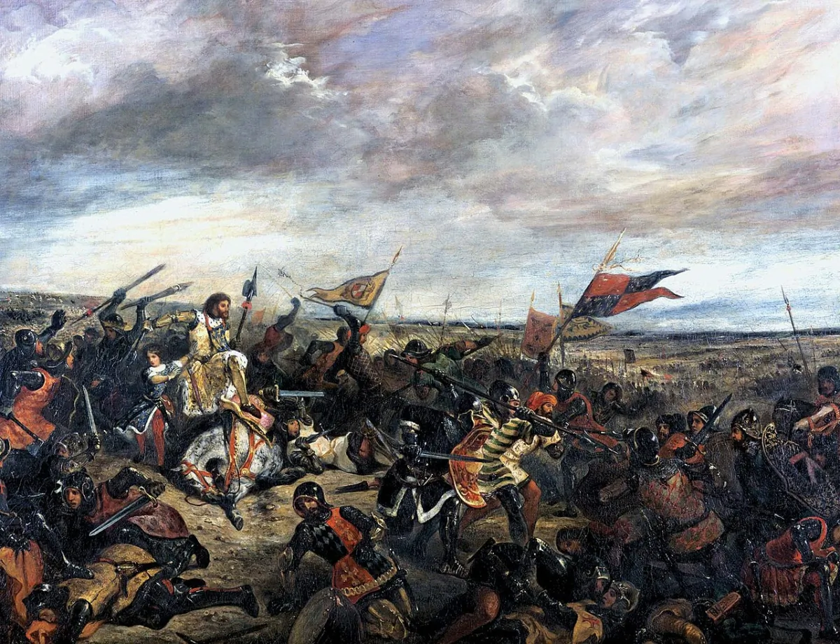 The Battle of Poitiers, 1830, by Eugène Delacroix. (Public Domain)