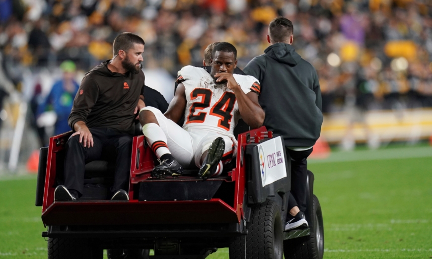 Nick Chubb’s season likely over due to severe knee injury.