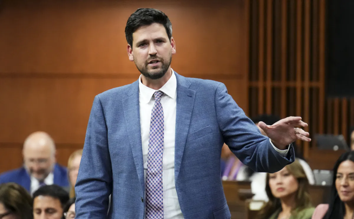Minister of Housing, Infrastructure and Communities Sean Fraser answers a question in the House of Commons during question period on Parliament Hill in Ottawa on Sept. 18, 2023. (The Canadian Press/Sean Kilpatrick)