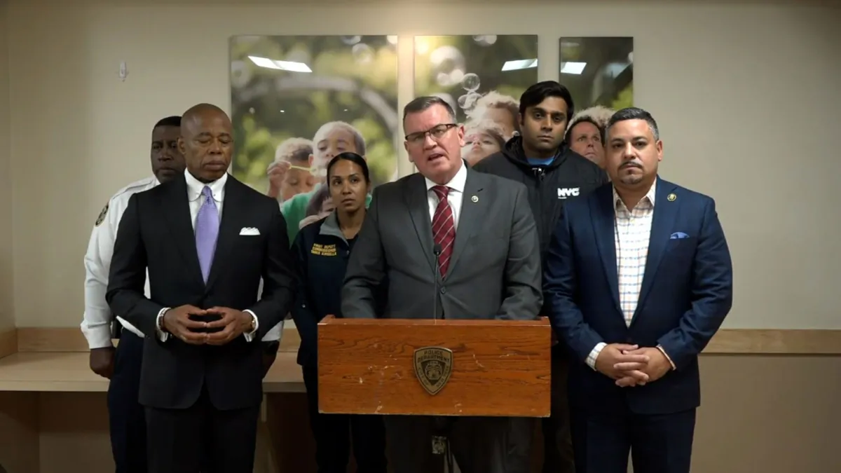 NYPD Chief of Detectives Joseph Kenny speaks at a news conference in the Bronx Borough of New York early on Sept. 16, 2023. (Courtesy of NYPD)