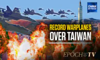 China Sends Record Number of Jets Near Taiwan