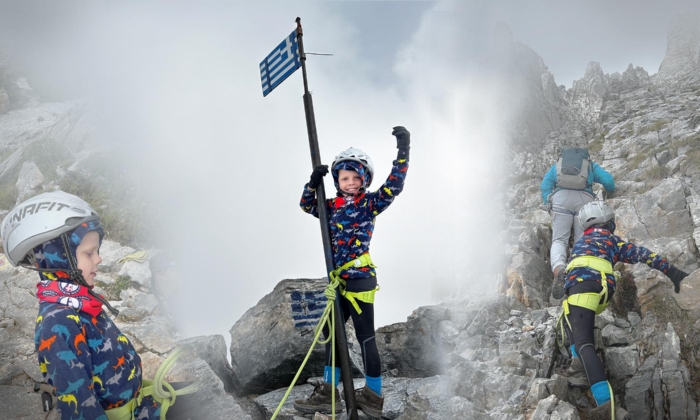 7-Year-Old Boy Becomes the Youngest Brit to Reach the 9,573-Foot Summit of Mount Olympus