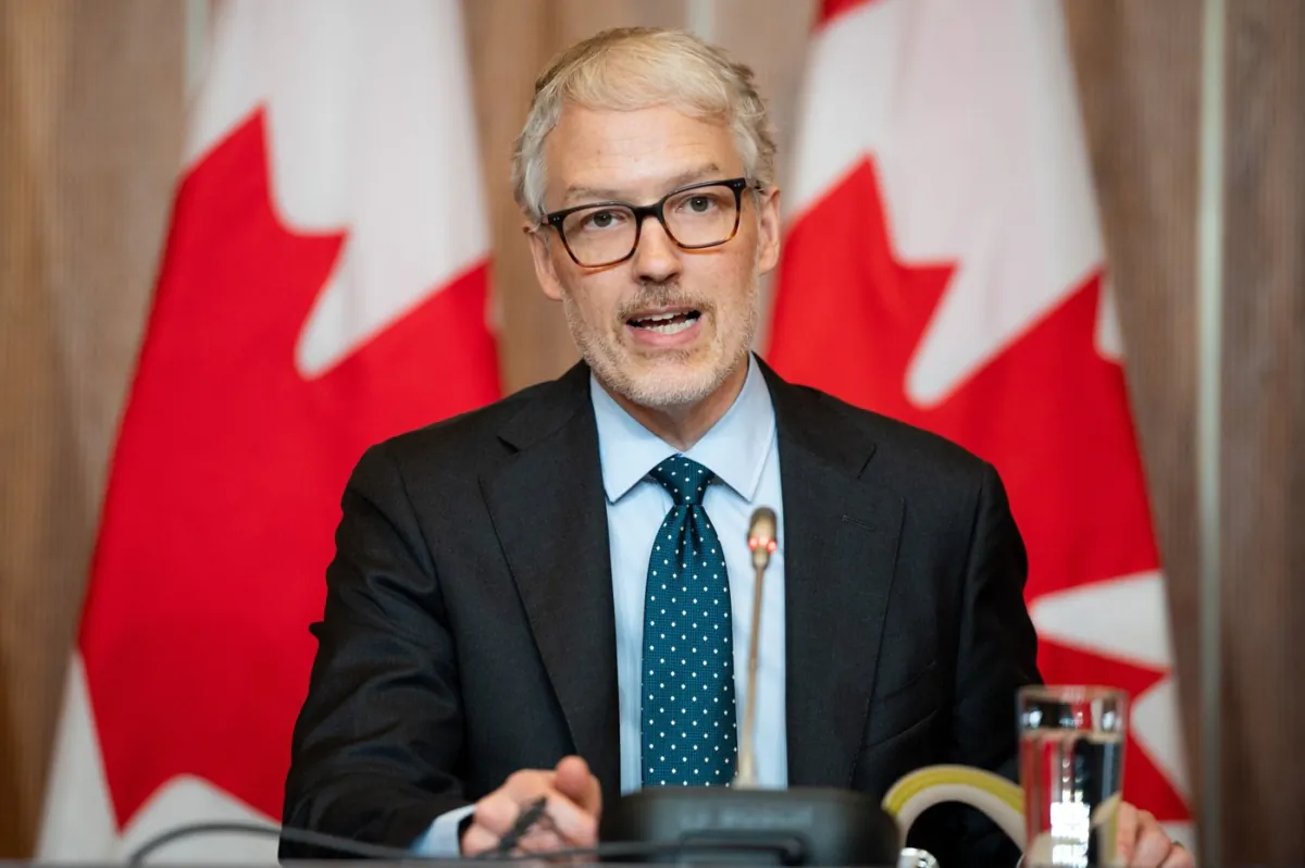 Privacy Commissioner of Canada Philippe Dufresne holds a press conference in Ottawa, on Jan. 26, 2023. (The Canadian Press/Spencer Colby)

