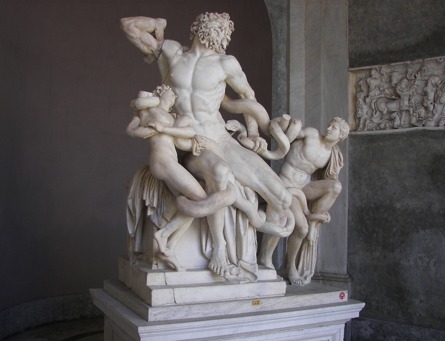 Sculptural group of the Laocoön in the Vatican Museum