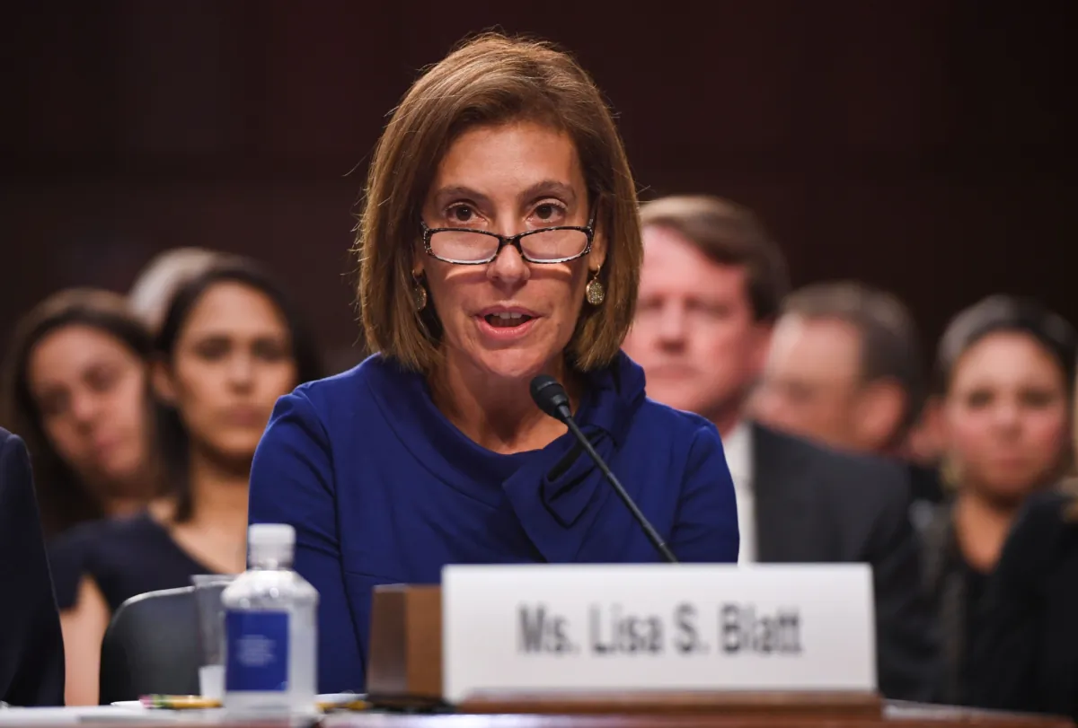 Lawyer Lisa Blatt speaks before the Senate Judiciary Committee during the confirmation hearing for Judge Brett Kavanaugh to be associate justice on Sept. 4, 2018. (Saul Loeb/AFP via Getty Images)