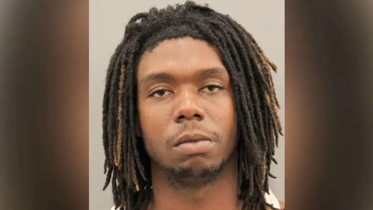 Desmond Hawkins, 23, in a booking photo. (Courtesy of Harris County District Attorney's Office)