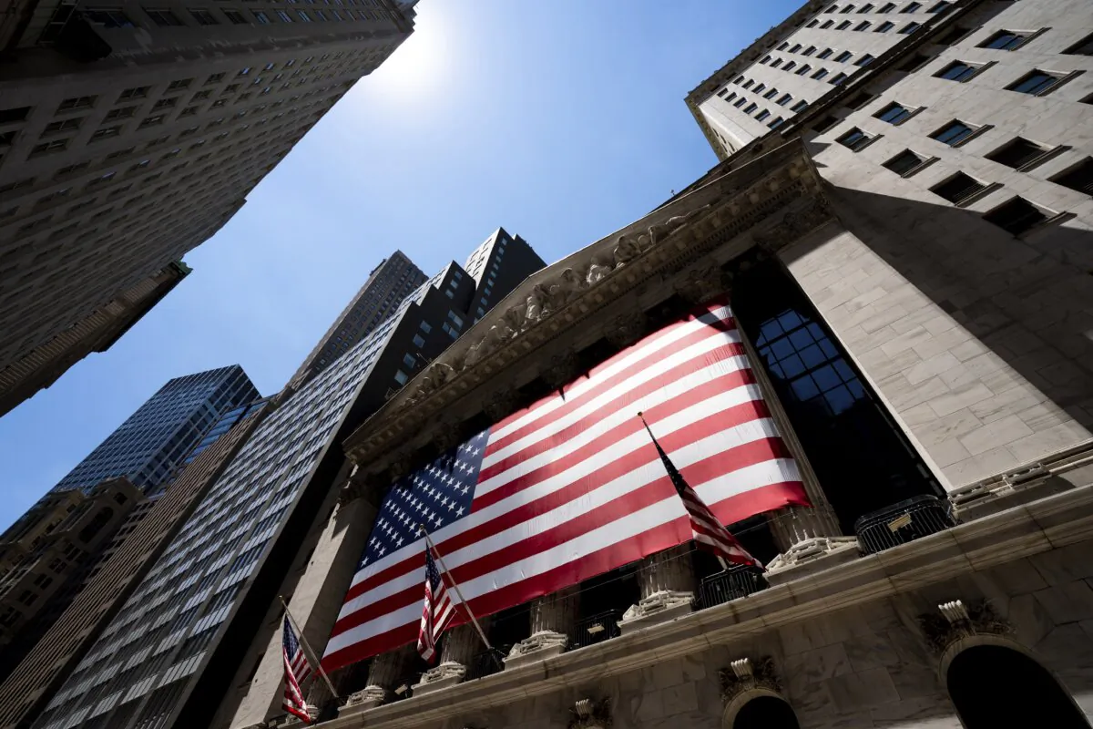 The New York Stock Exchange in New York on June 29, 2022. (Julia Nikhinson/AP Photo)