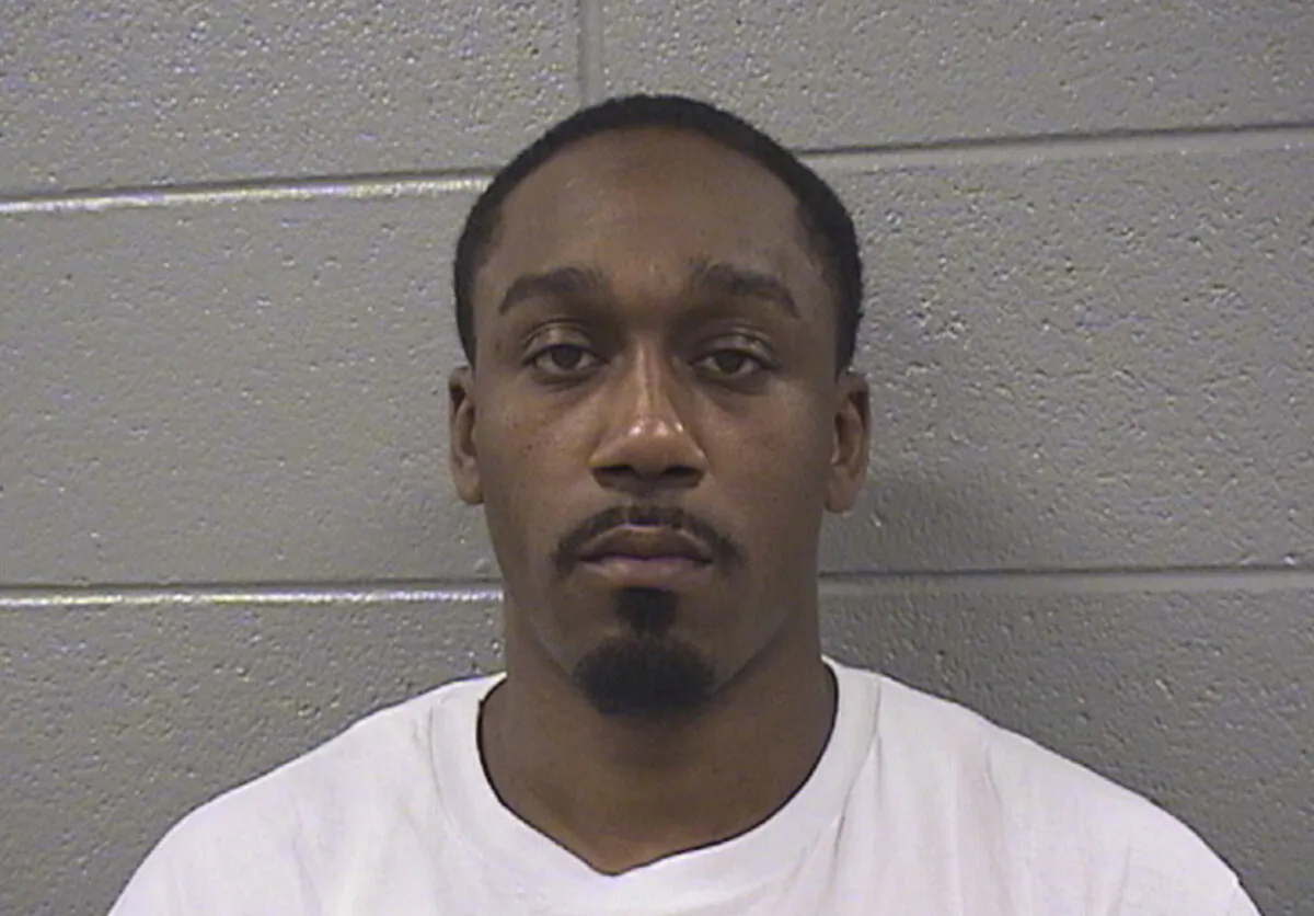 Lionel Parks, convicted of fatally shooting five people during a 2016 home invasion, who was sentenced to life in prison on Sept. 21, 2023. (Cook County Sheriff's Office/Chicago Sun-Times via AP)