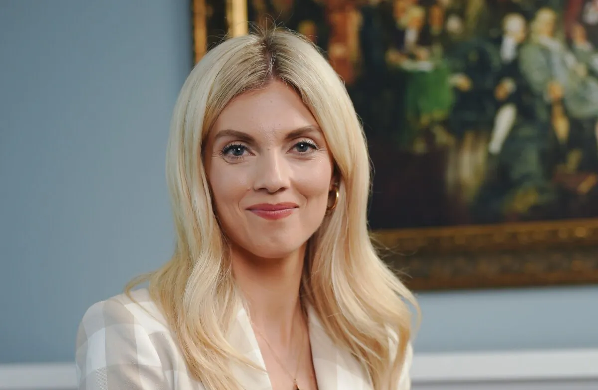 Liz Wheeler, host of the Liz Wheeler Show and author of "Hide Your Children," in Washington on Aug. 4, 2023.(Alejandro Heredia/The Epoch Times)