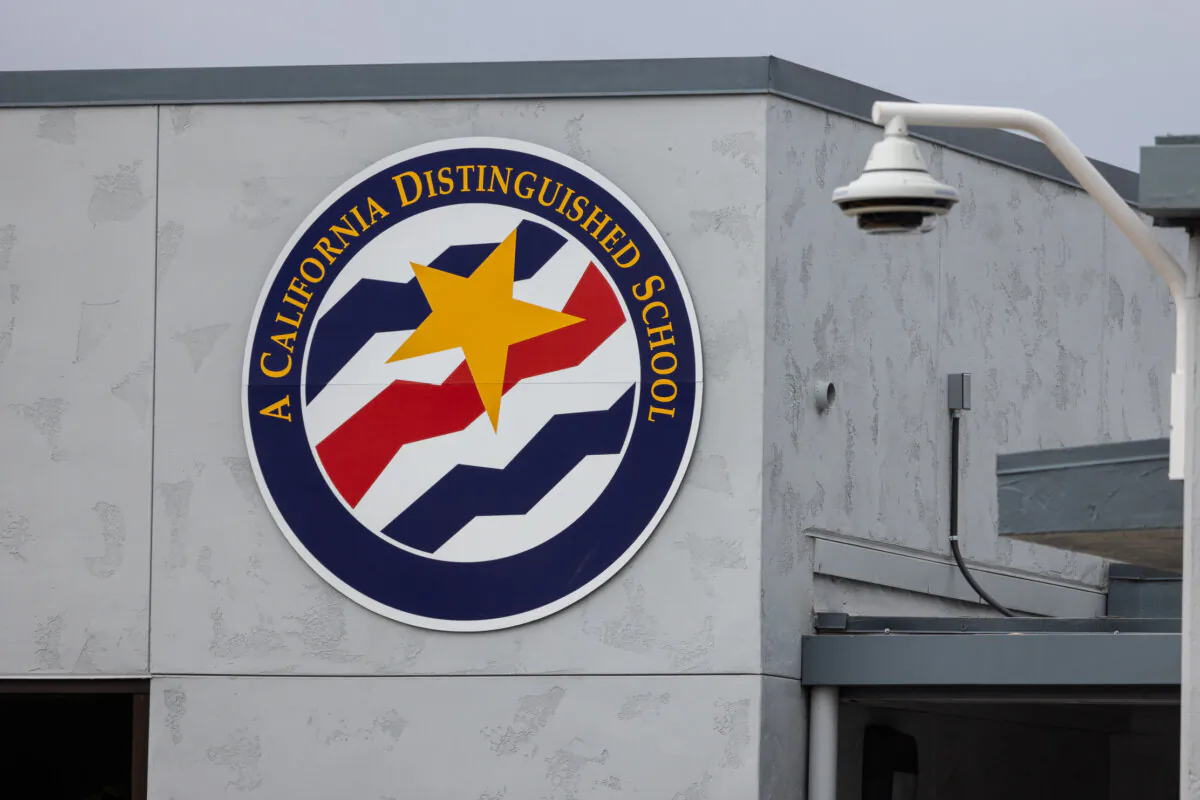 A California Distinguished School is seen in a file photo. (John Fredricks/The Epoch Times)