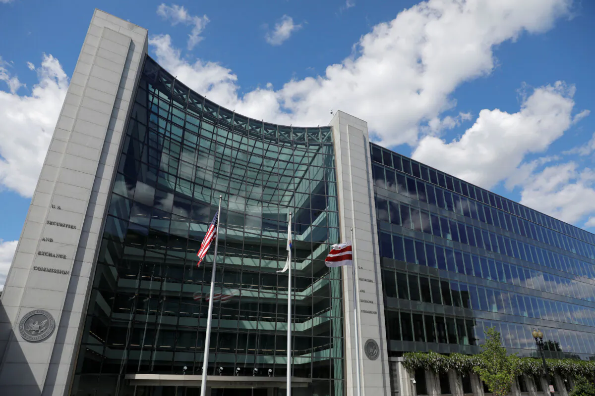 The headquarters of the U.S. Securities and Exchange Commission in Washington on May 12, 2021. (Reuters/Andrew Kelly